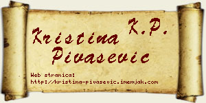 Kristina Pivašević vizit kartica